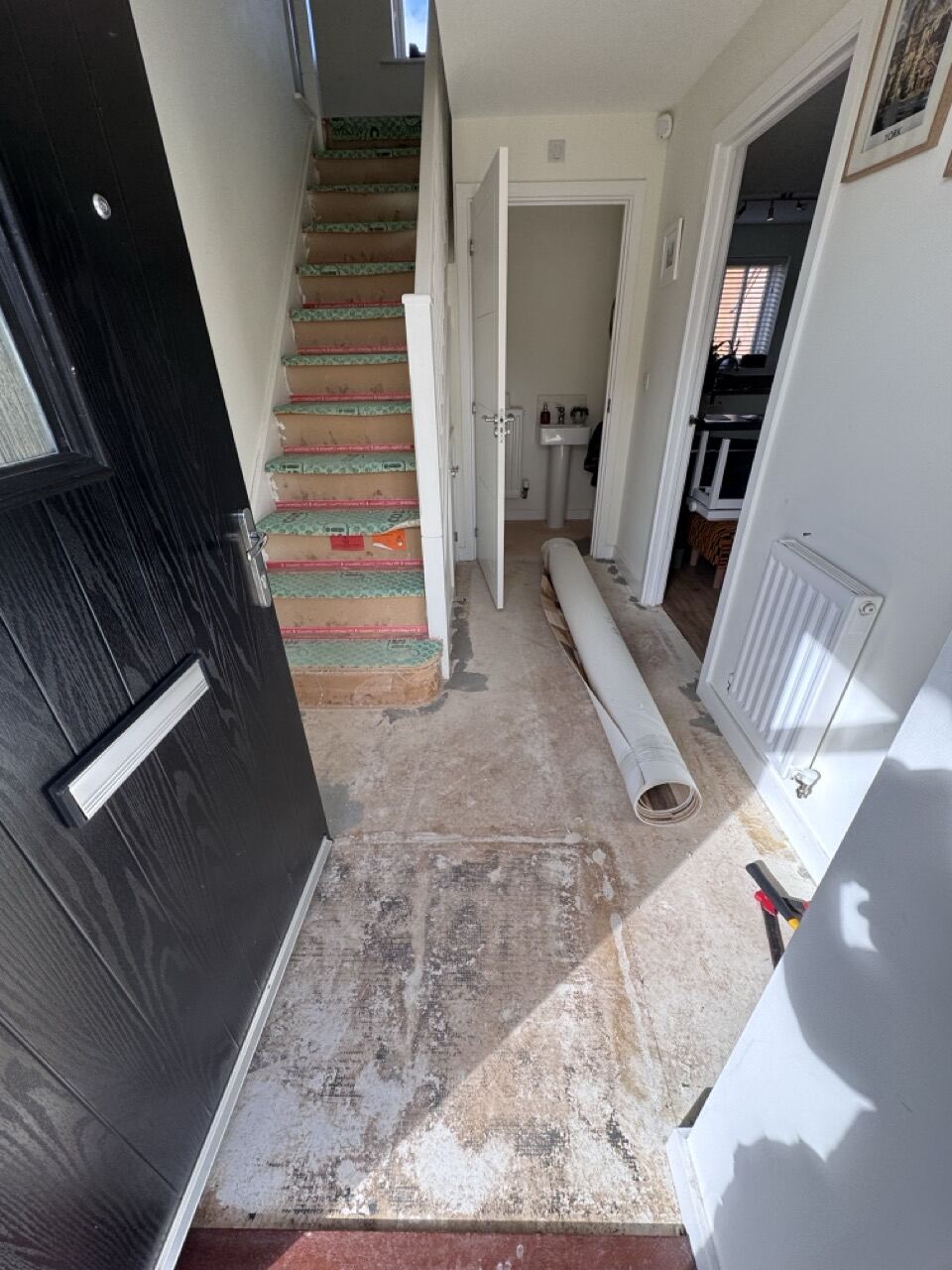 Hallway & stairs — Studley — before